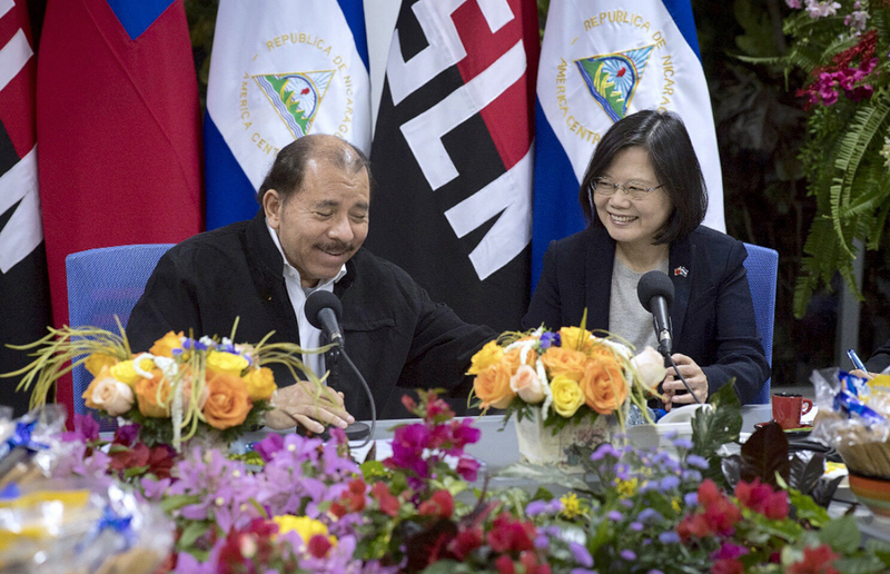 La Présidente taiwanaise rencontre son homologue nicaraguayen
