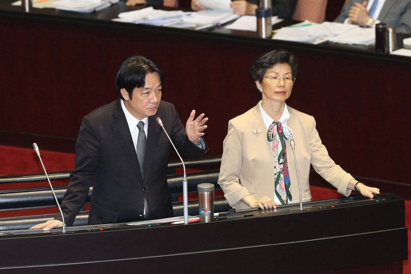 Le cabinet de William Lai se conforme à la politique interdétroit de Tsai Ing-wen