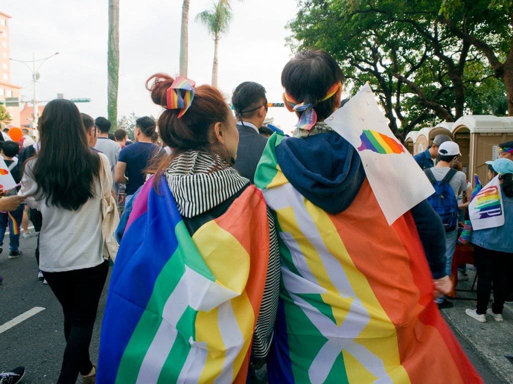 image d'archive de la gay pride à Taipei