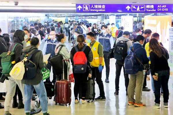 flux de passagers aux aéroports taiwanais (archive CNA)