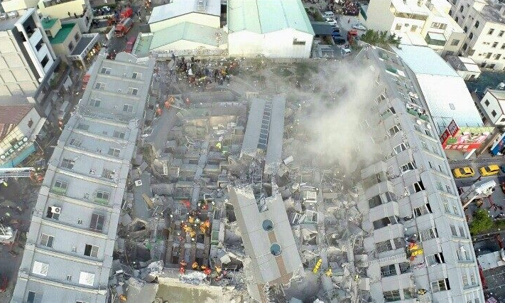 Les constructeurs de l’immeuble effondré à Tainan en 2016 condamnés à 450 millions de dollars taiwanais