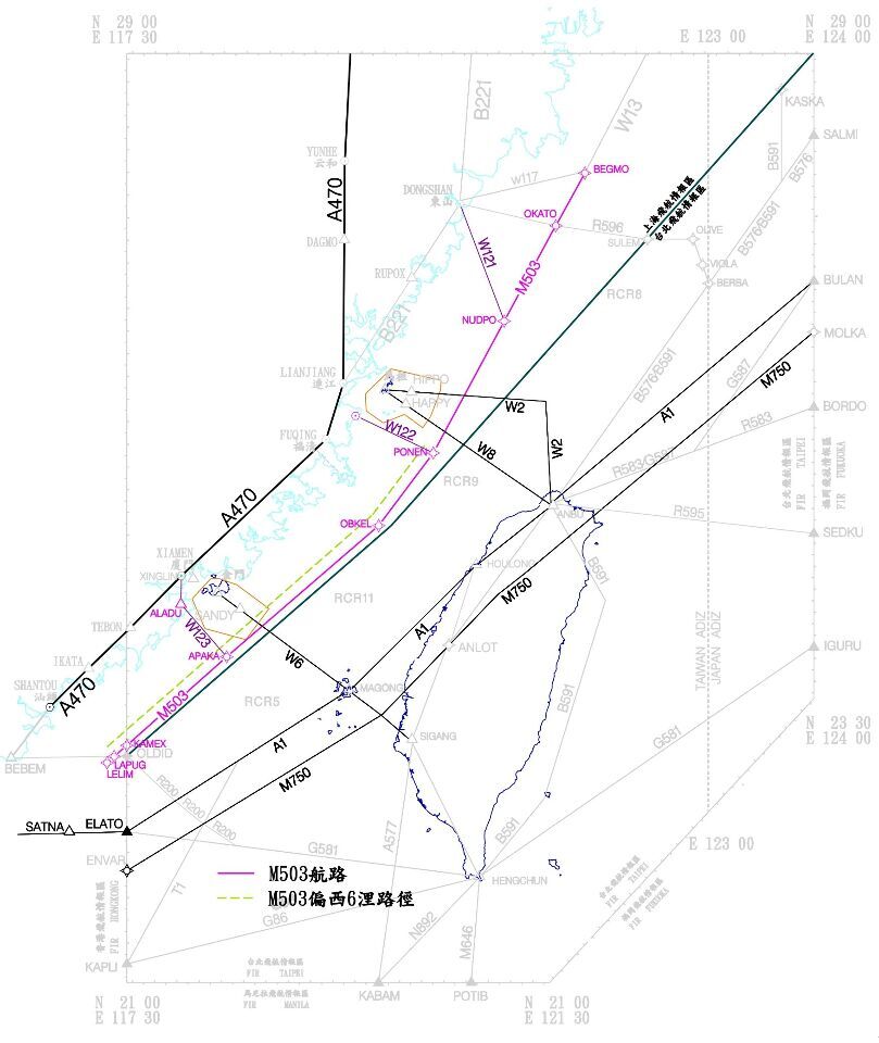 Déplacement du couloir aérien M503: l’aviation civile a solennellement communiqué sa position à la Chine